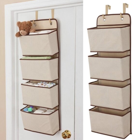 Mesh Over Door Storage Organizer Hanging Closet Shelf Bag Shelves Toys Children - Picture 1 of 2